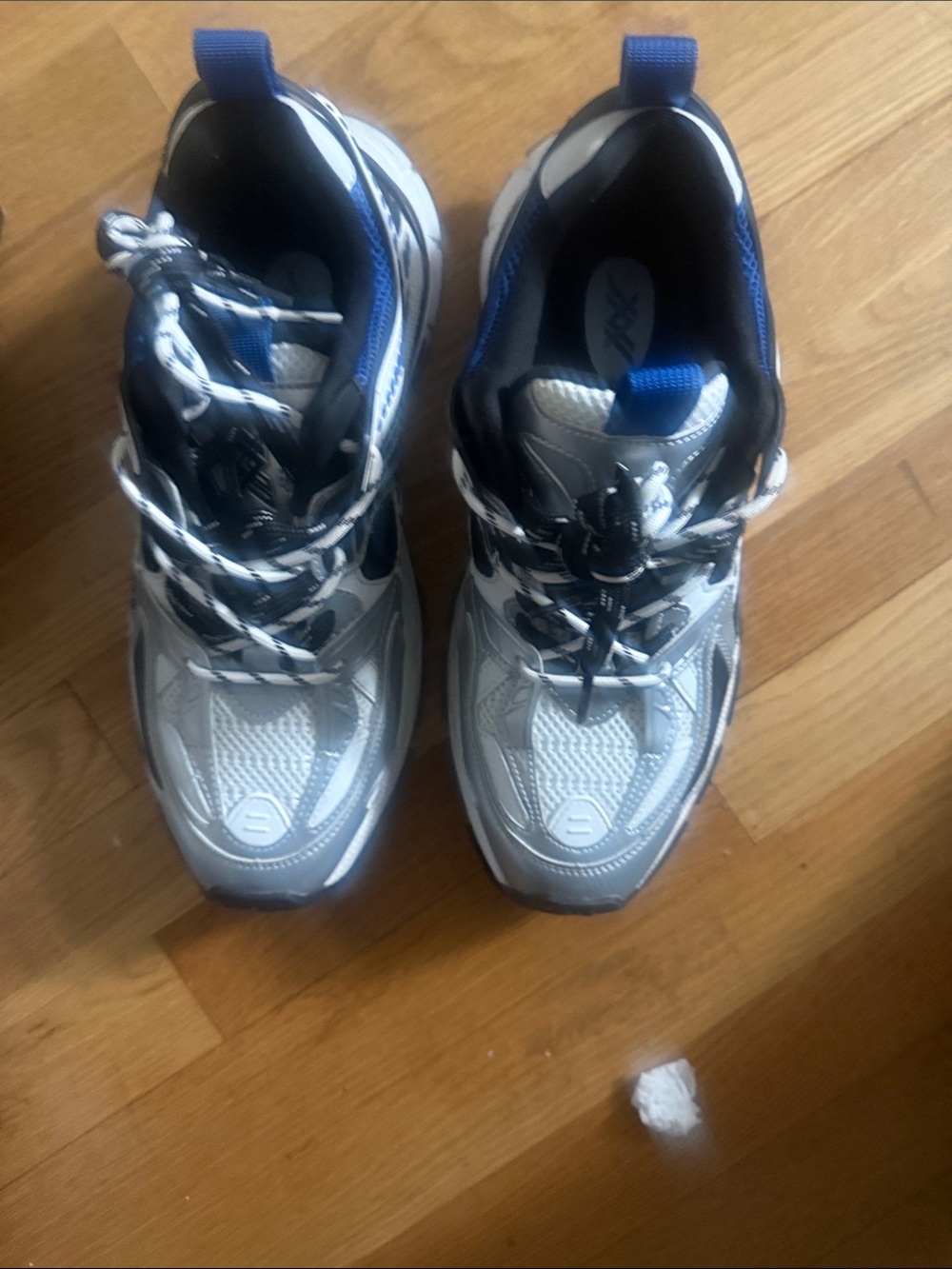Men's Blue and White Running Sneakers